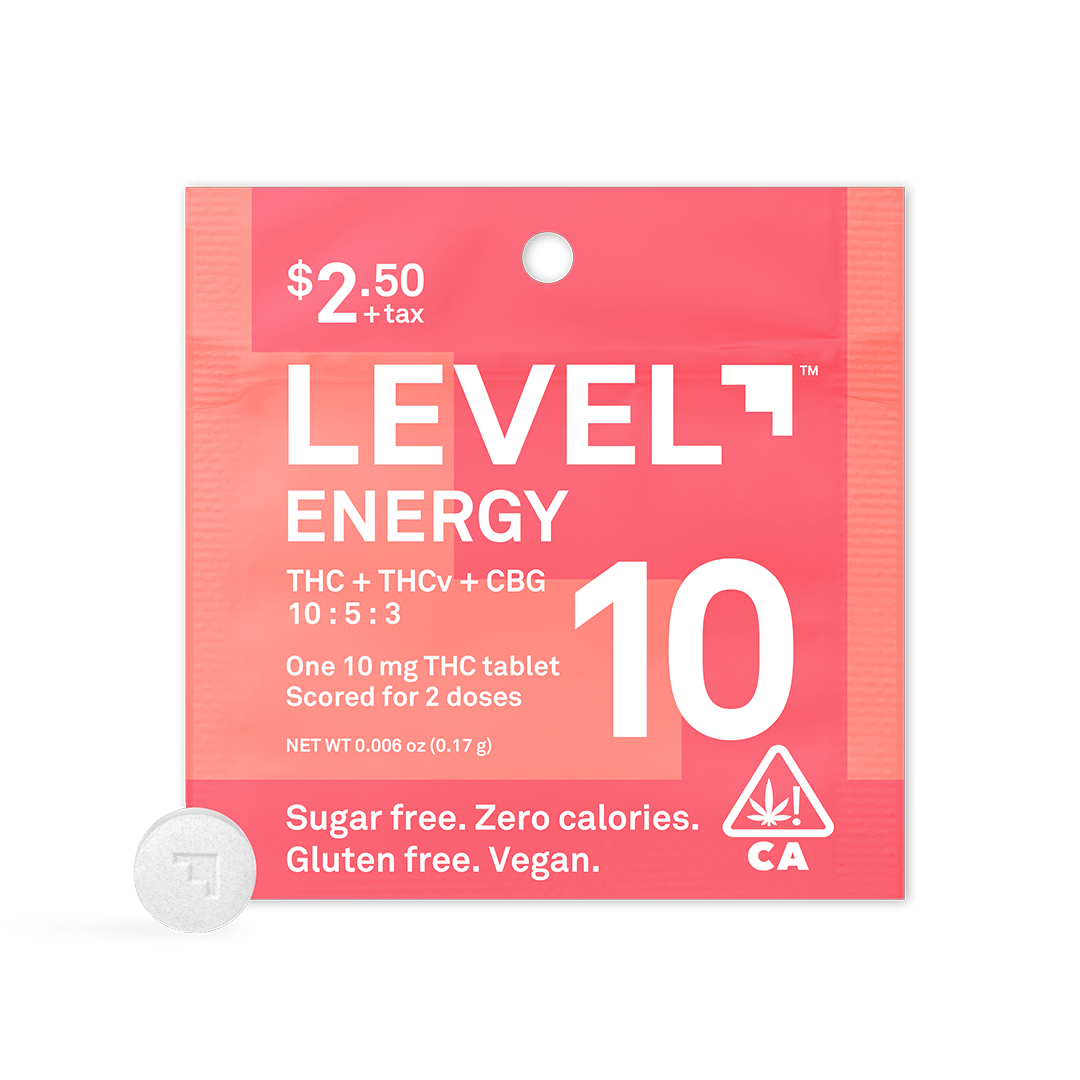 LEVEL 10 | Energy Tablet 10:5:3 THC:THCv:CBG | 10mg