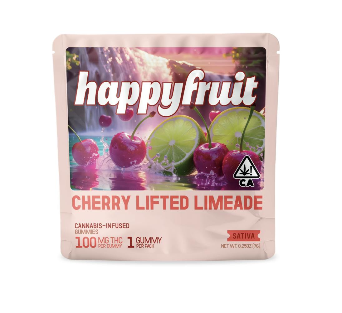 Happy Fruit - Cherry Lifted Limeade Gummies - 100mg THC - Single