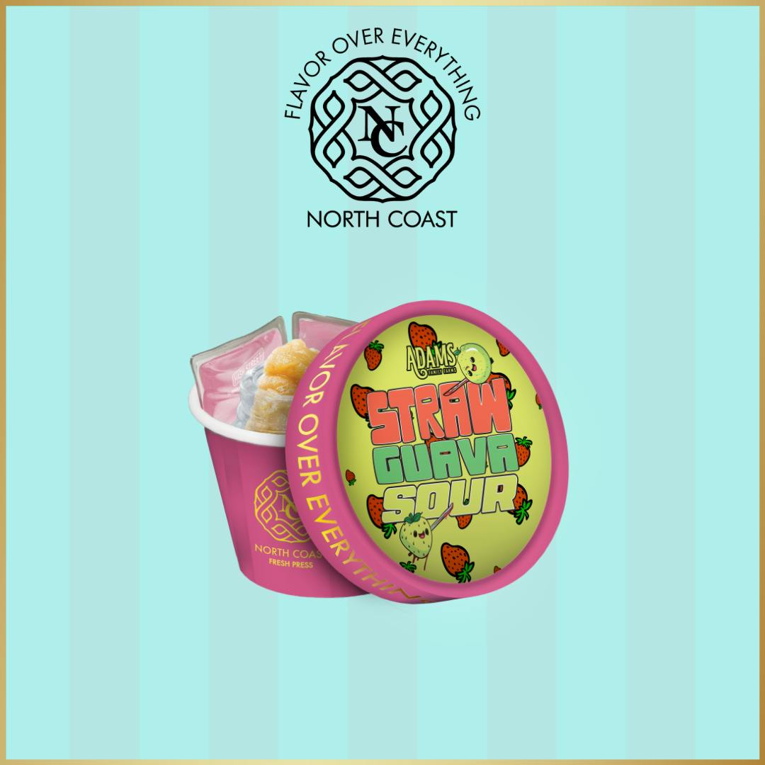 North Coast Concentrates Fresh Press Straw Guava Sour 1g