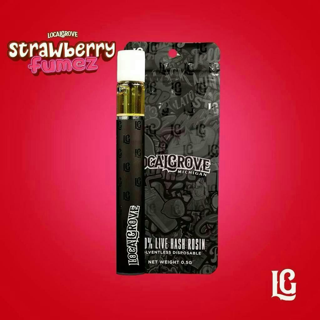 Local Grove Live Hash Rosin Disposable | Strawberry Fumez | 0.5G by Local Grove