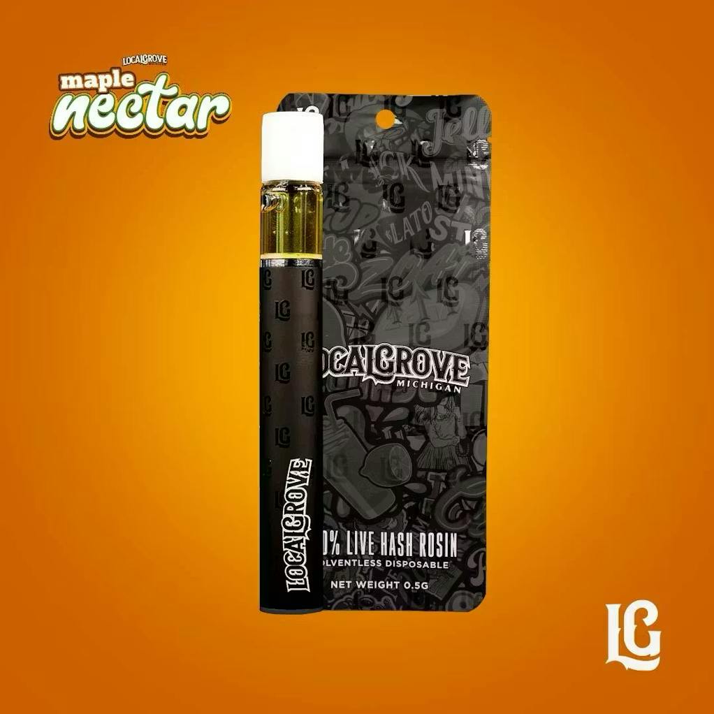 Local Grove Live Hash Rosin Disposable | Maple Nectar | 0.5G by Local Grove