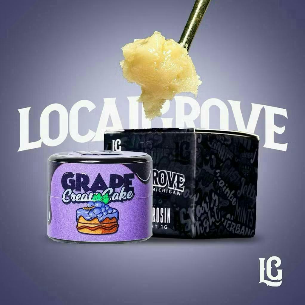Local Grove Live Hash Rosin Badder | Grape Cream Cake | 1G by Local Grove