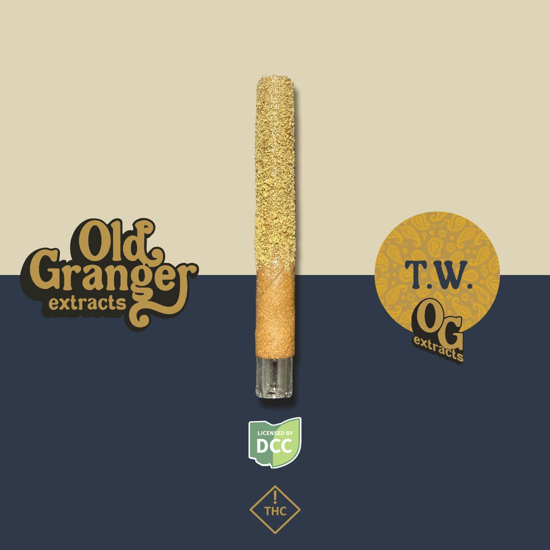 Trainwreck | Rosin Infused/Kief Rolled Cylinder Pre-Roll w/ Glass Tip [1g]