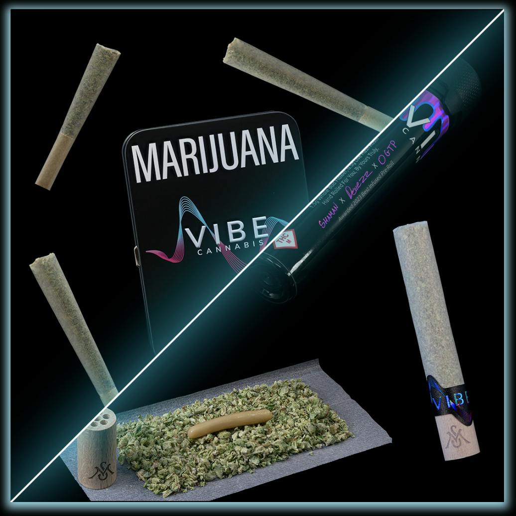 VIBE CANNA | Cream Crossing | Hash Hole Pre-Roll | 2g