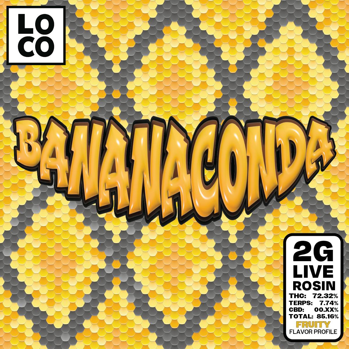 LOCO Live Rosin 2g - Bananaconda
