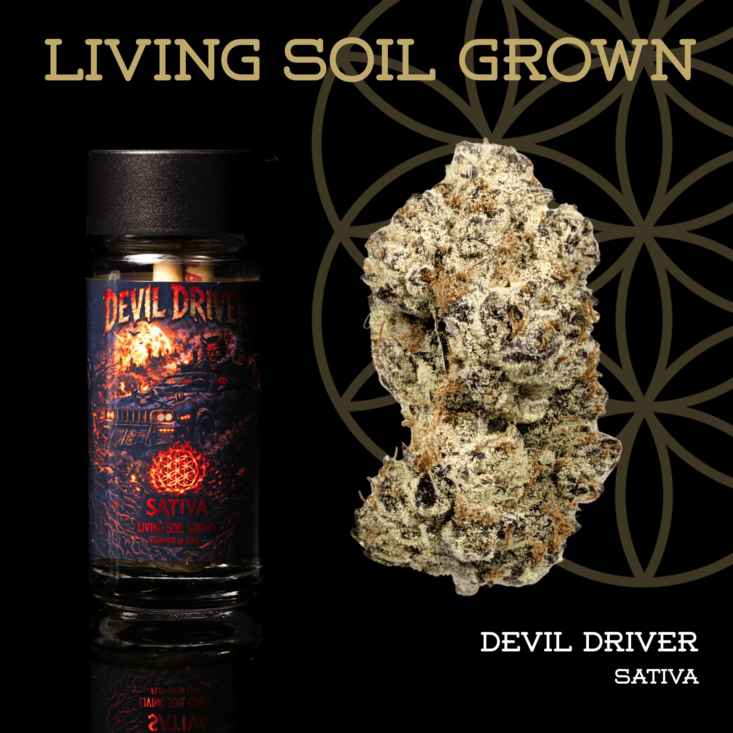 Devil Driver | Pre-Roll 5-Pack | 2.5g | Living Soil by Flower of Life