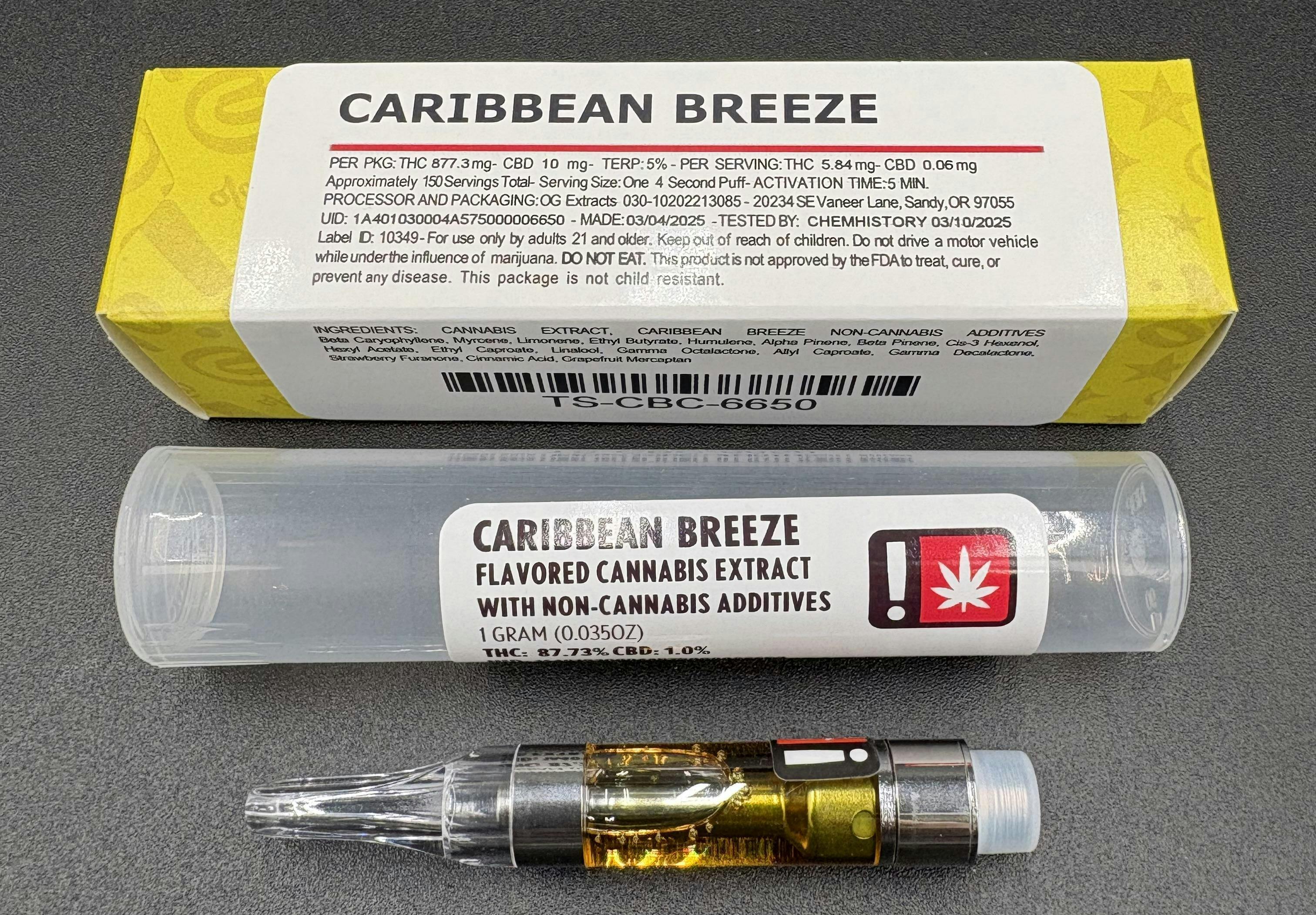 Terp Smackers Caribbean Breeze Cartridge