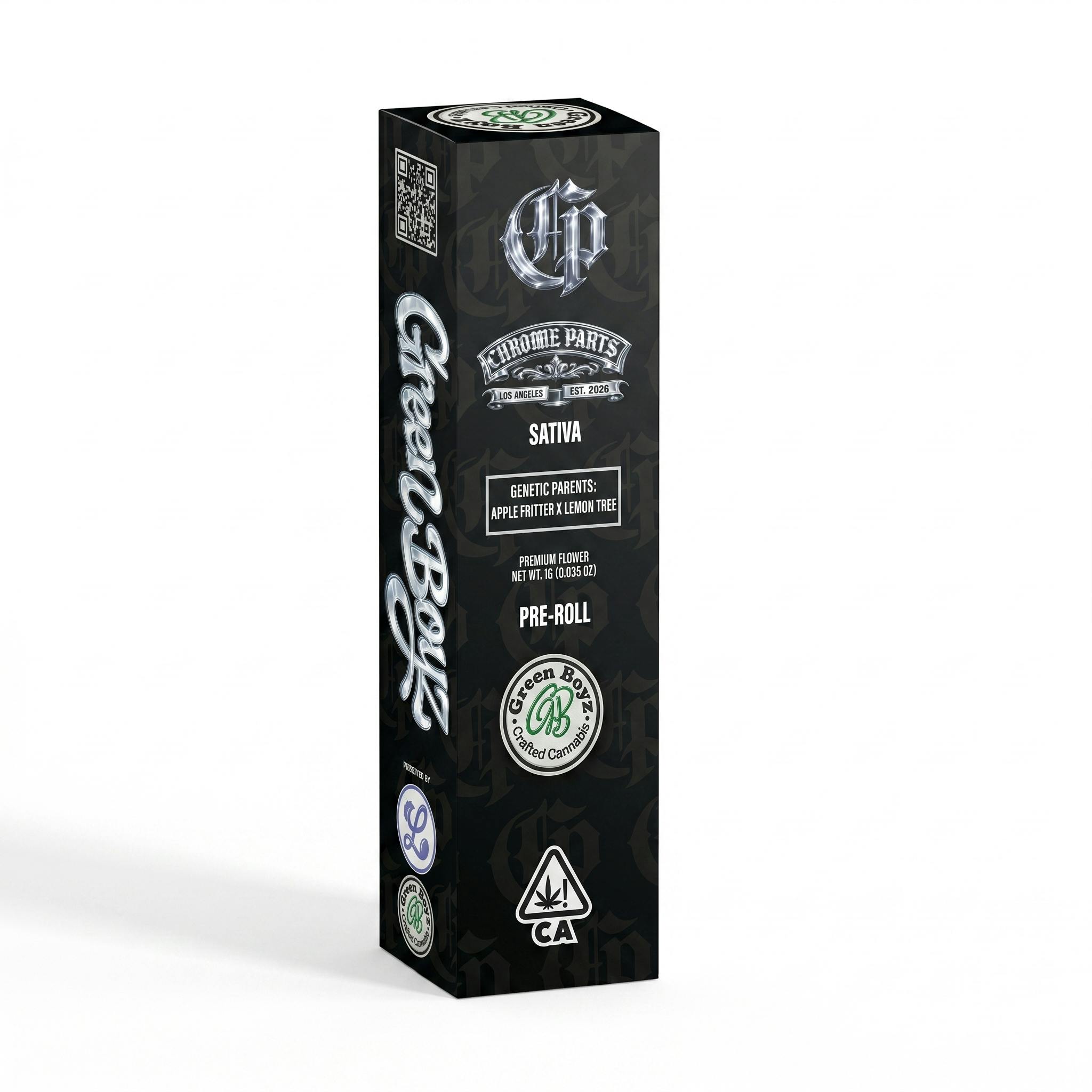 Green Boyz | Chrome Partz | Pre-Roll | 1g
