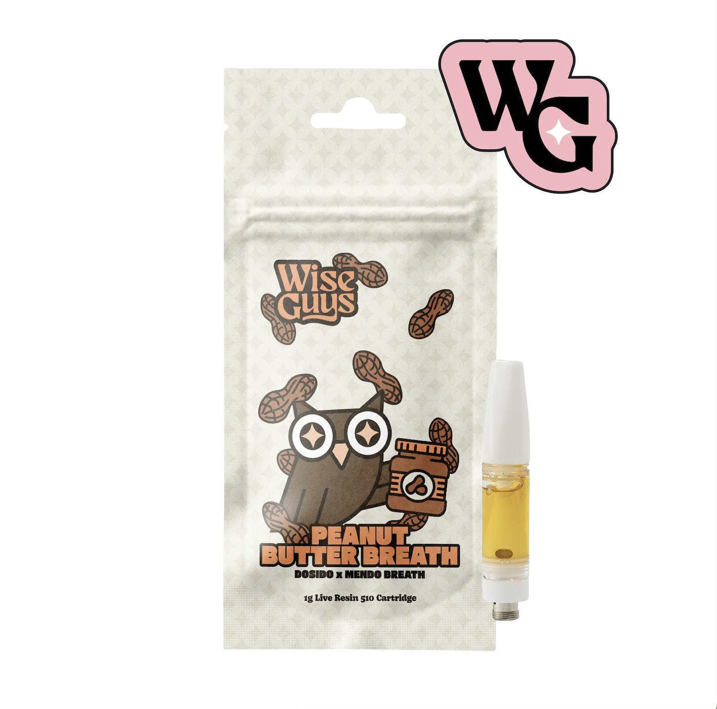 Wise Guys | 510 Live Resin Cart - Peanut Butter Breath