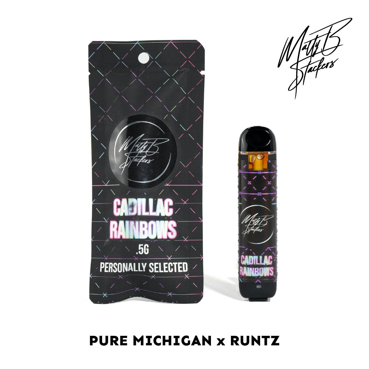 Cadillac Rainbows | Live Rosin AIO | .5G by MattyB Stackers