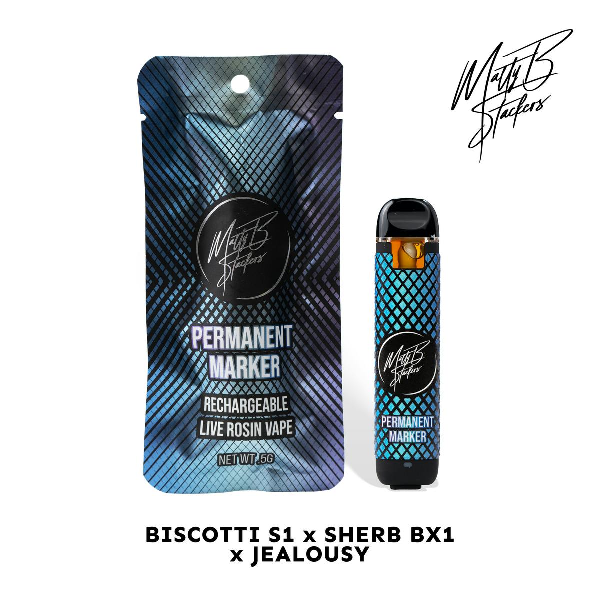 Permanent Marker | Live Rosin AIO | .5G by MattyB Stackers