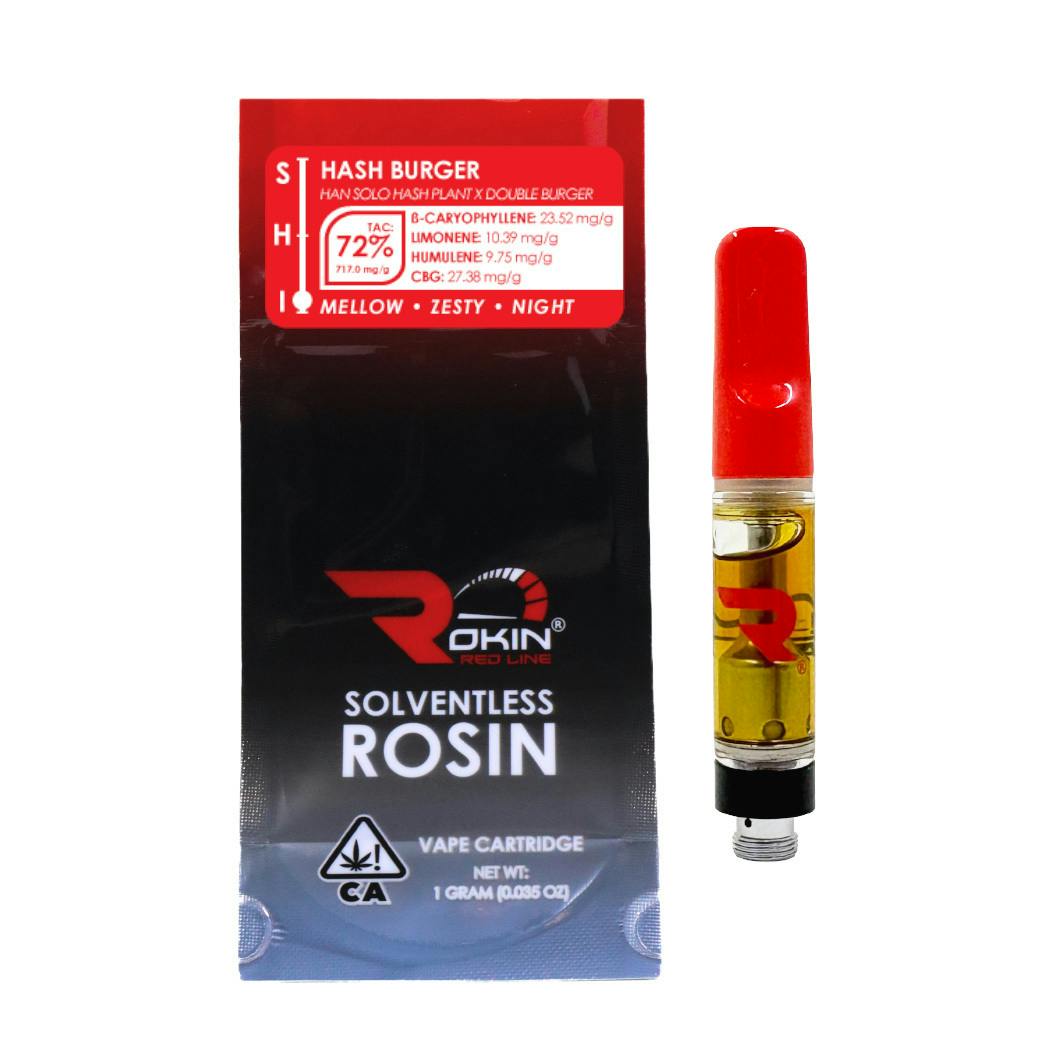 Redline Rosin Hash Burger Cartridge