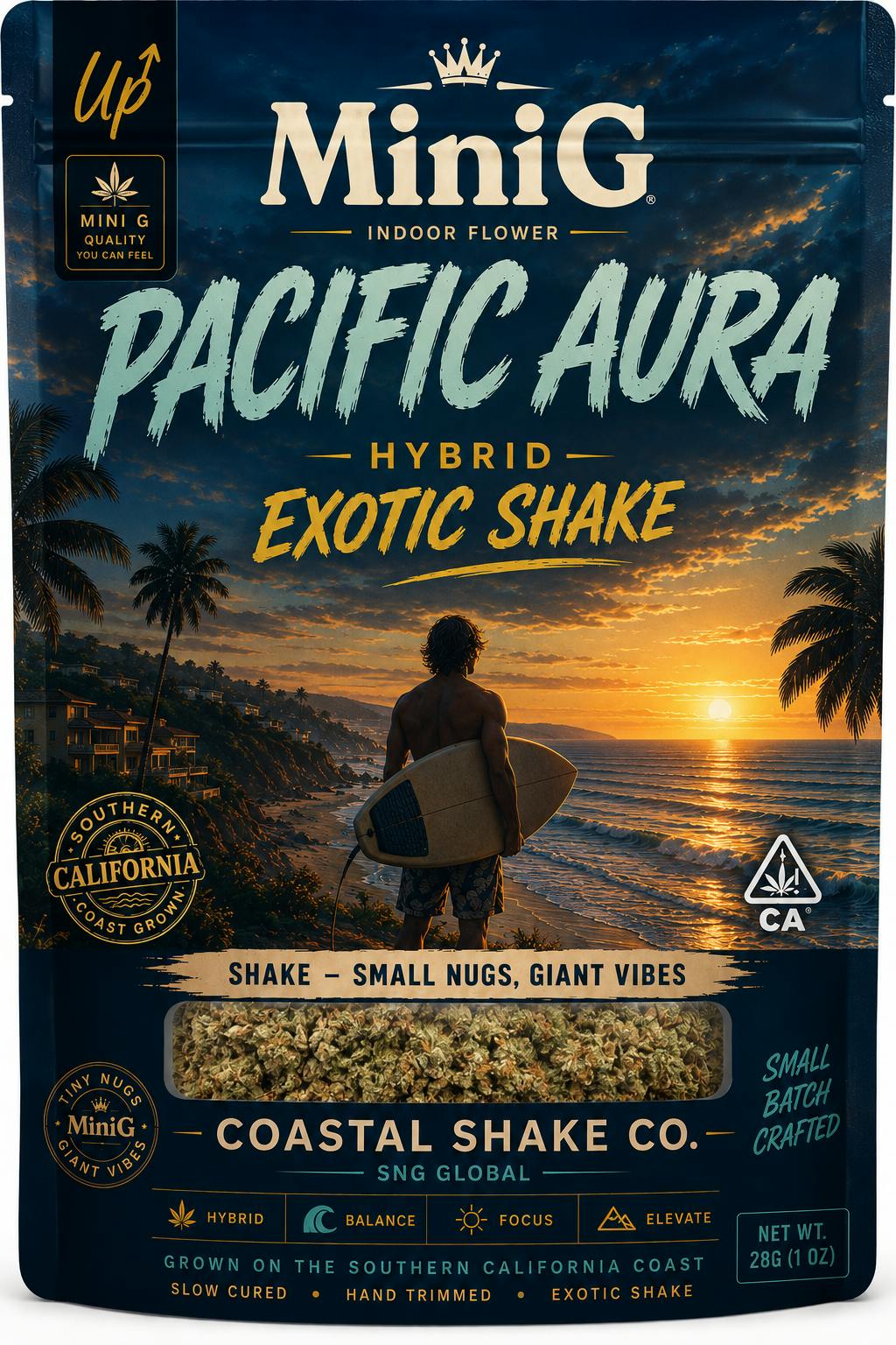 Pacific Aura – 28g Sugar shake (Hybrid)