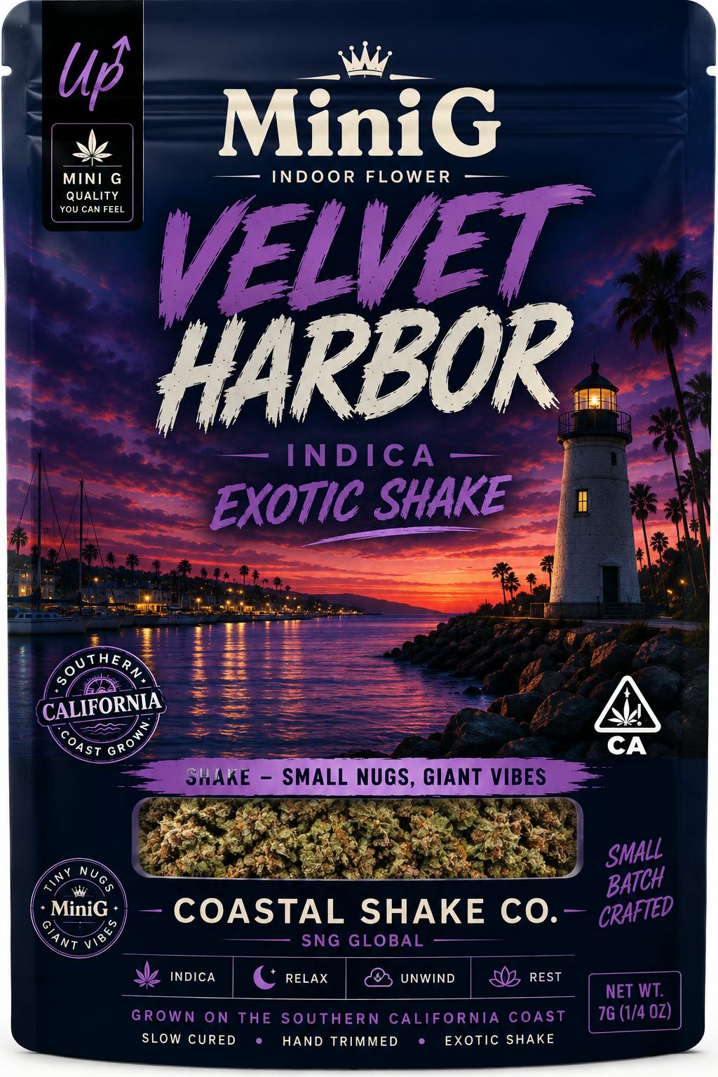 Velvet Harbor – 14g Sugar shake (Indica)