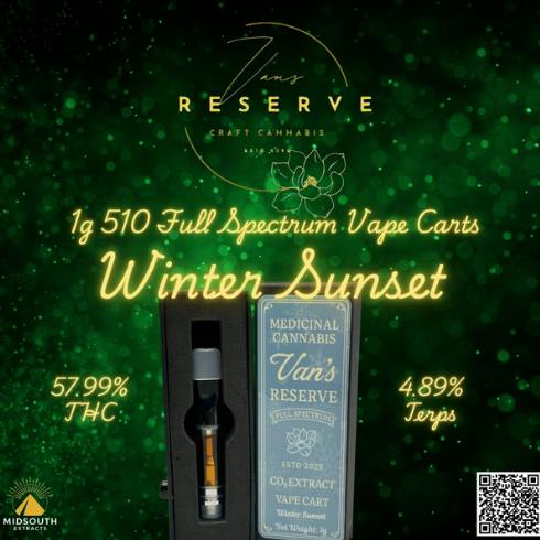 Van's Reserve | Winter Sunset | Full Spectrum Cartridge | 1g
