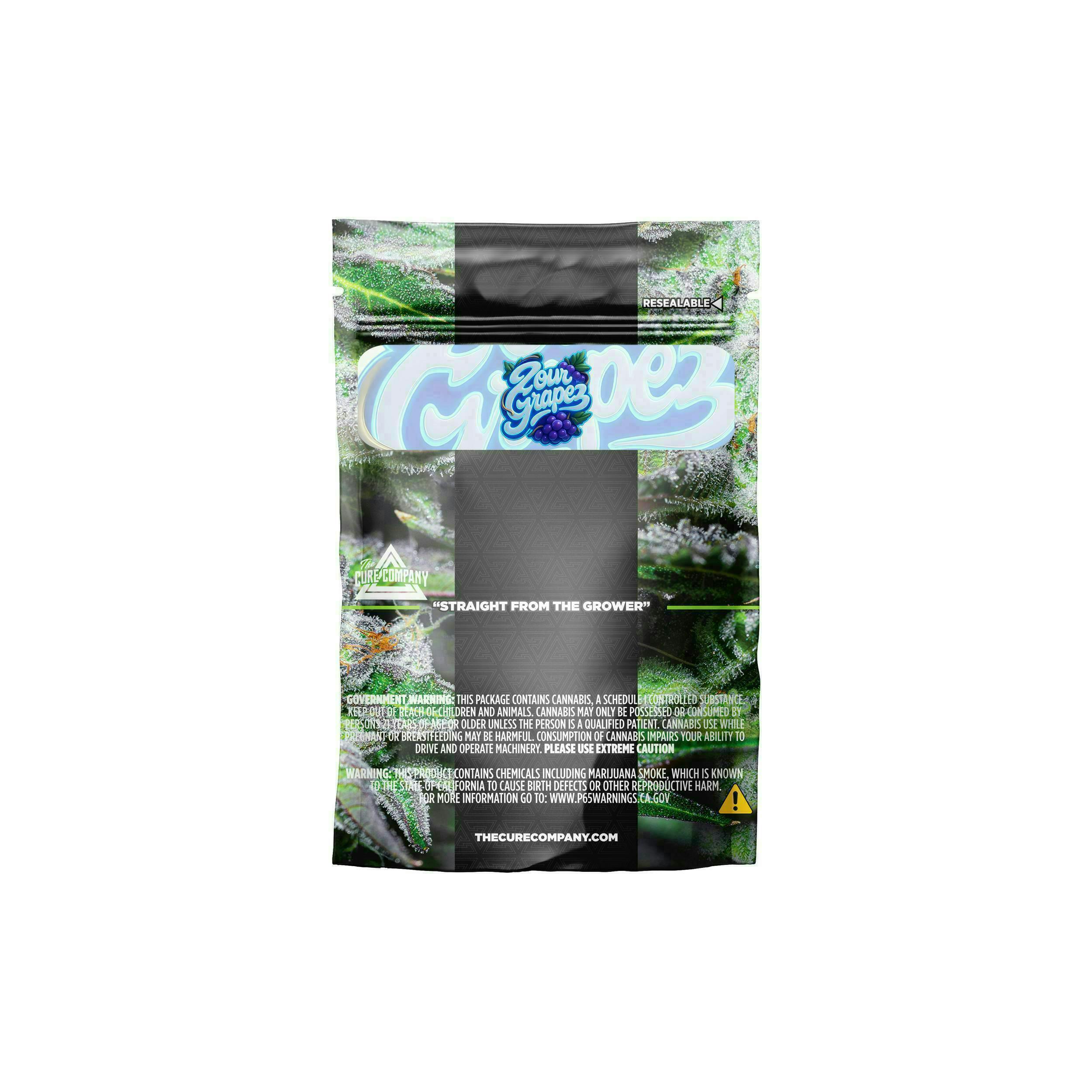 The Cure Company | Zour Grapez | Smalls | 3.5g