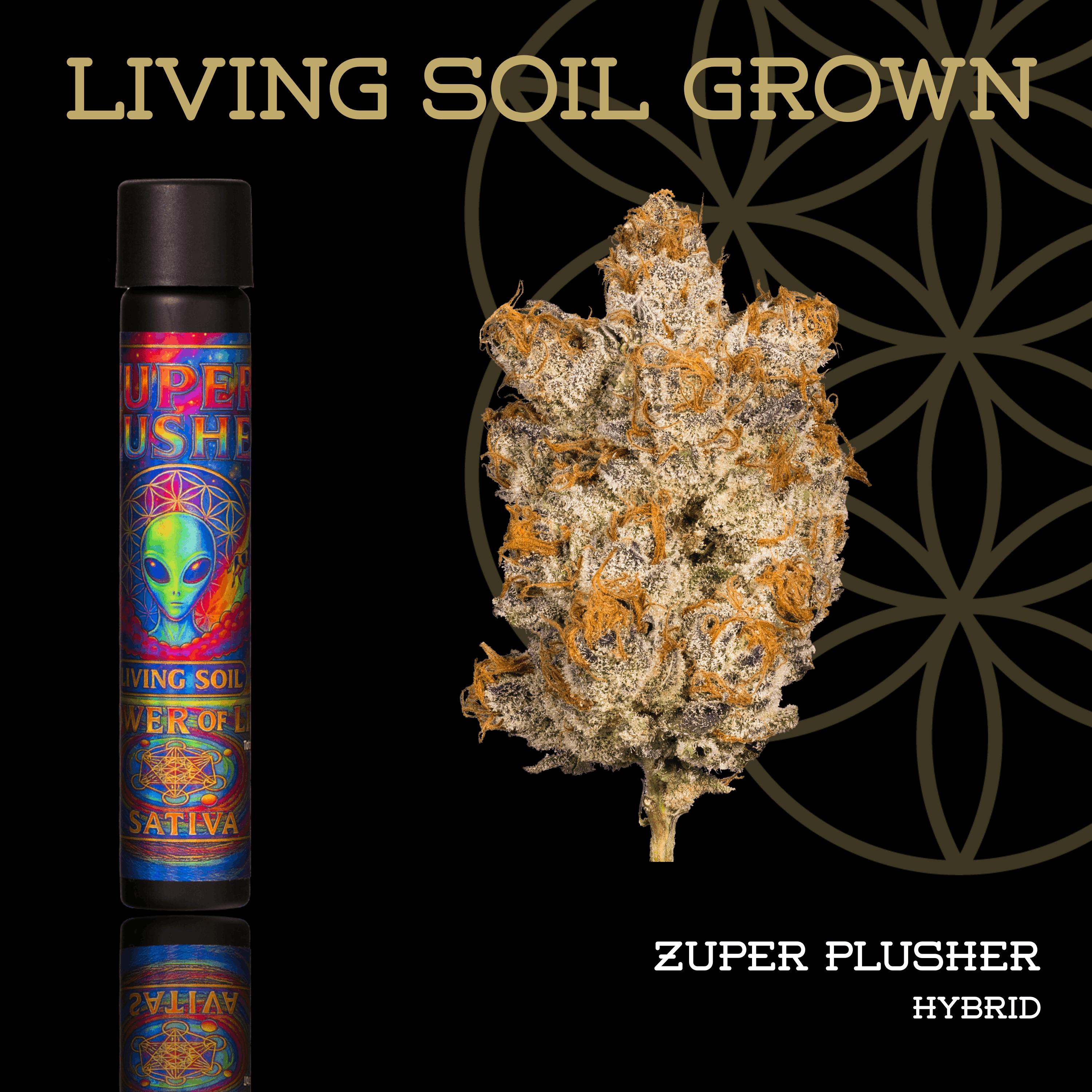 Zuper Plushers | Pre-Roll | 1g | Living Soil by Flower of Life