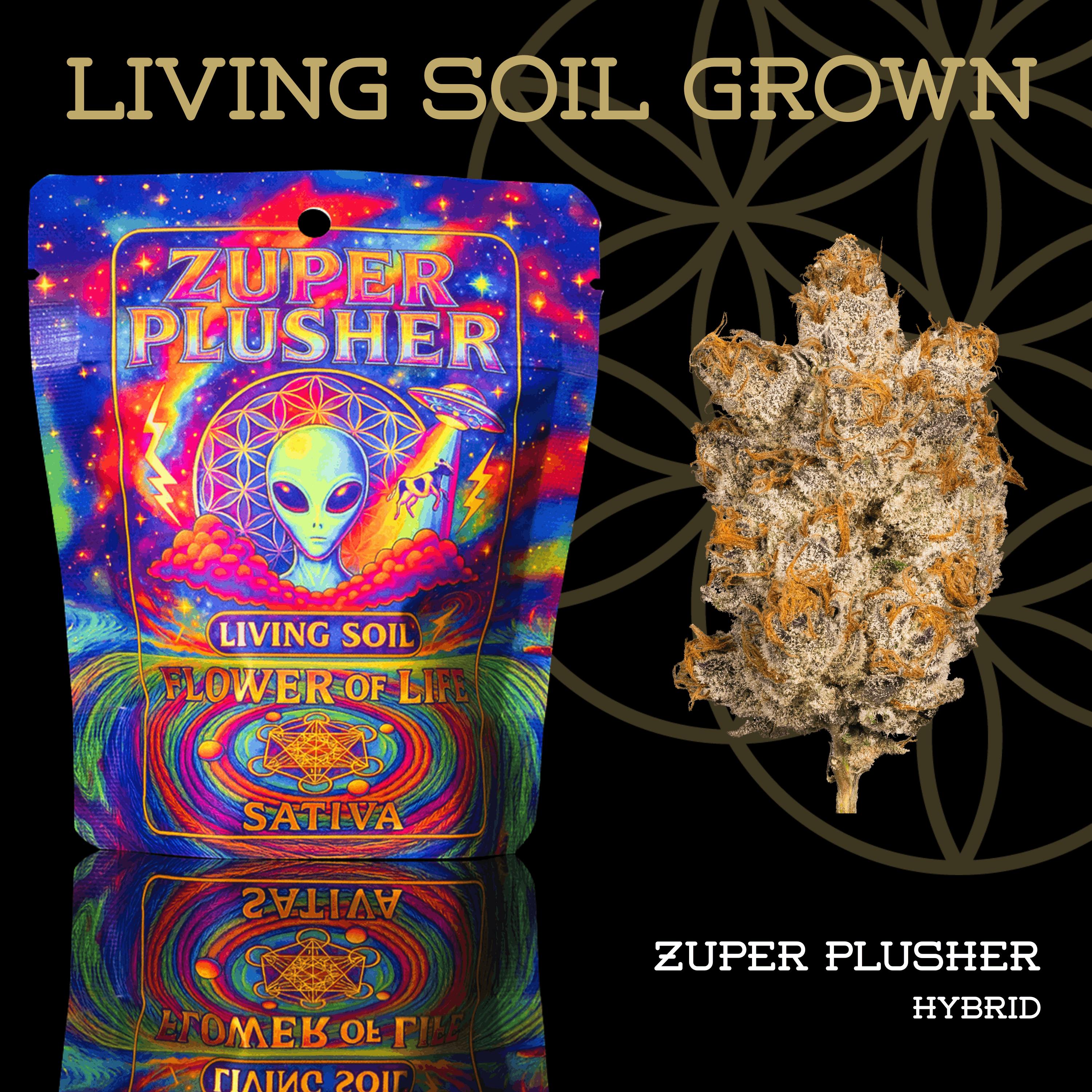 Zuper Plushers | Prepack | Mylar Bag | Living Soil