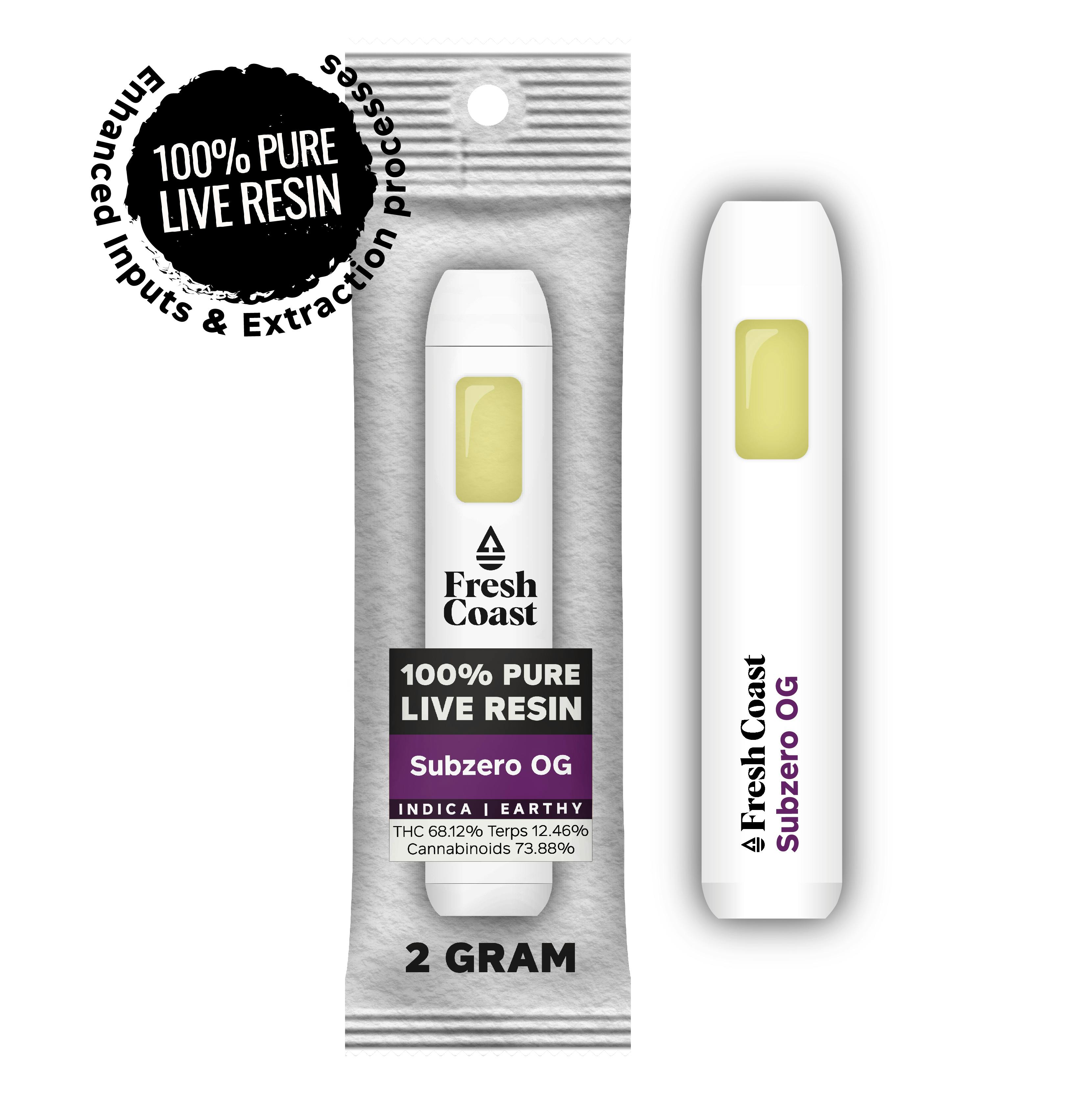 Subzero OG | Live Resin Disposable | 2g