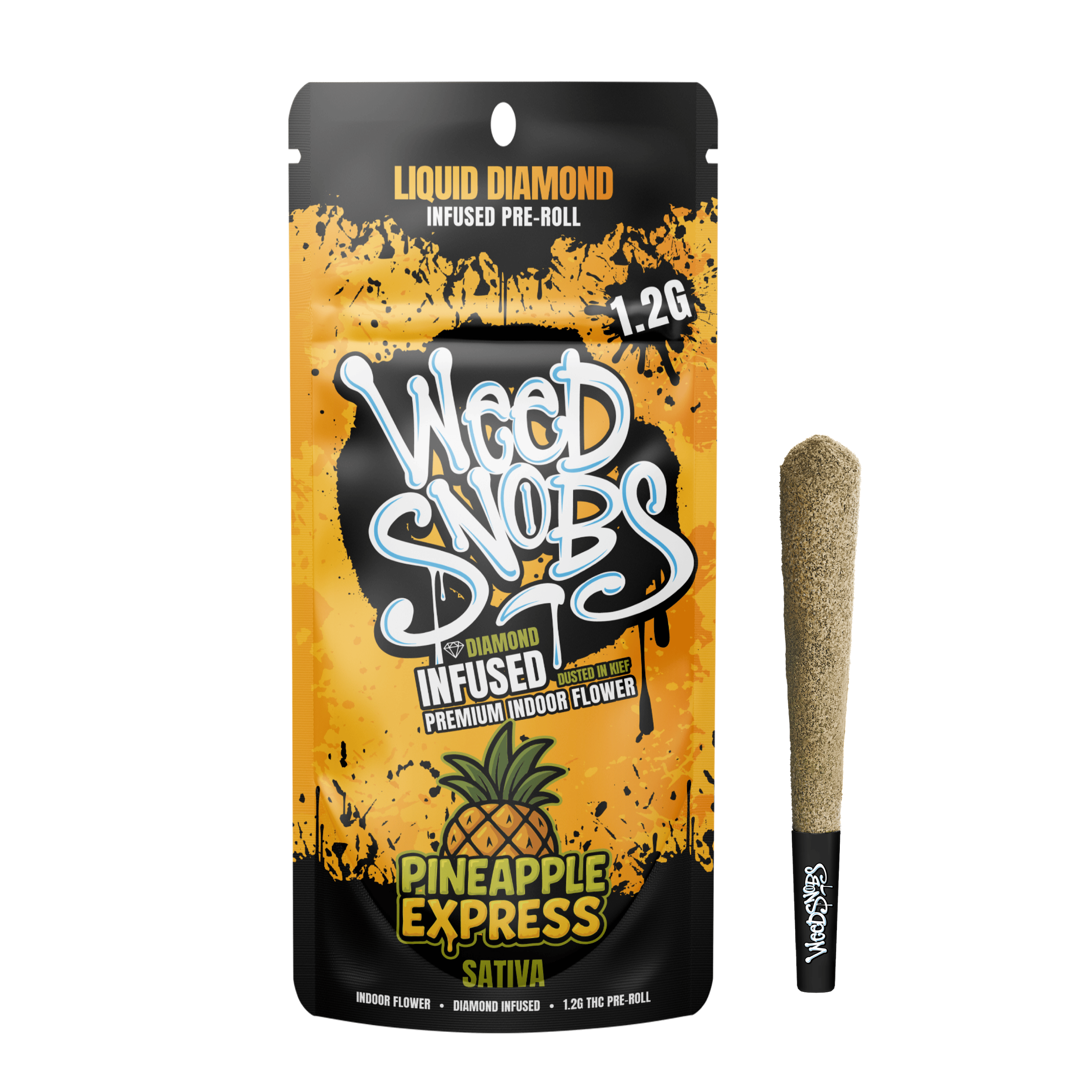 Pineapple Express Liquid Diamond Infused Preroll 1.2g - Weed Snobs