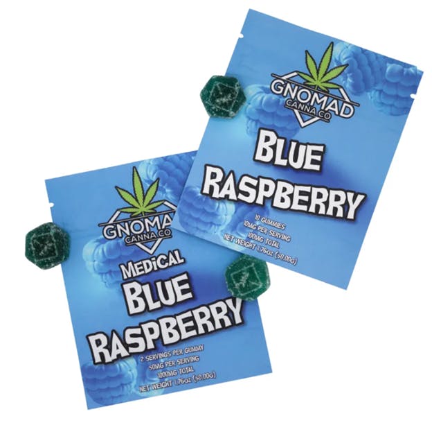 GNOMAD GUMMIES 100MG - BLUE RASPBERRY