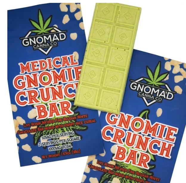 GNOMAD BAR 1000MG (MED) - GNOMIE CRUNCH BAR (ROSIN INFUSED)