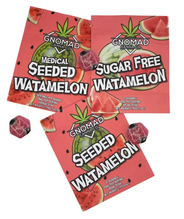 GNOMAD GUMMIES 1000MG (MED) - SEEDED WATAMELON by Gnomad