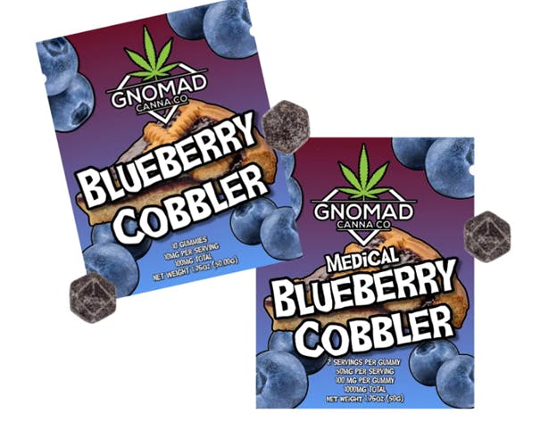 GNOMAD GUMMIES 1000MG (MED)- BLUEBERRY COBBLER by Gnomad