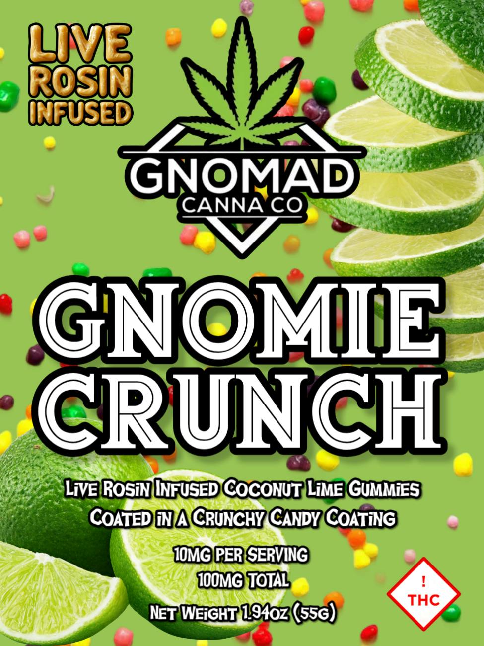GNOMAD GUMMIES 100MG - GNOMIE CRUNCH (ROSIN INFUSED) by Gnomad
