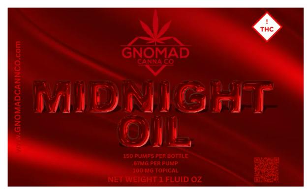GNOMAD MIDNIGHT OIL LUBRICANT 100MG by Gnomad