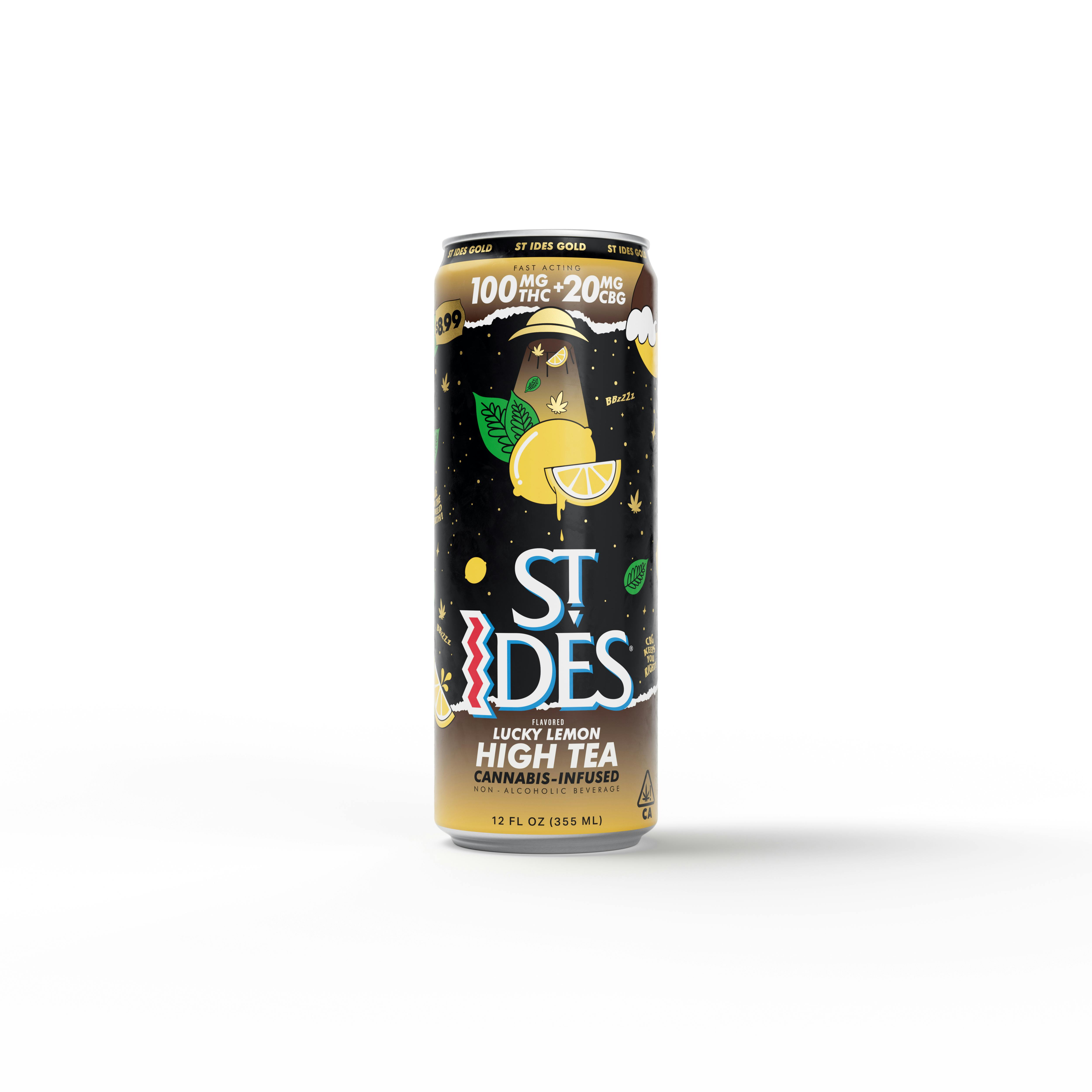 Lucky Lemon High Tea | Non-Carbonated | THC:CBG 100mg:20mg | 12 fl oz