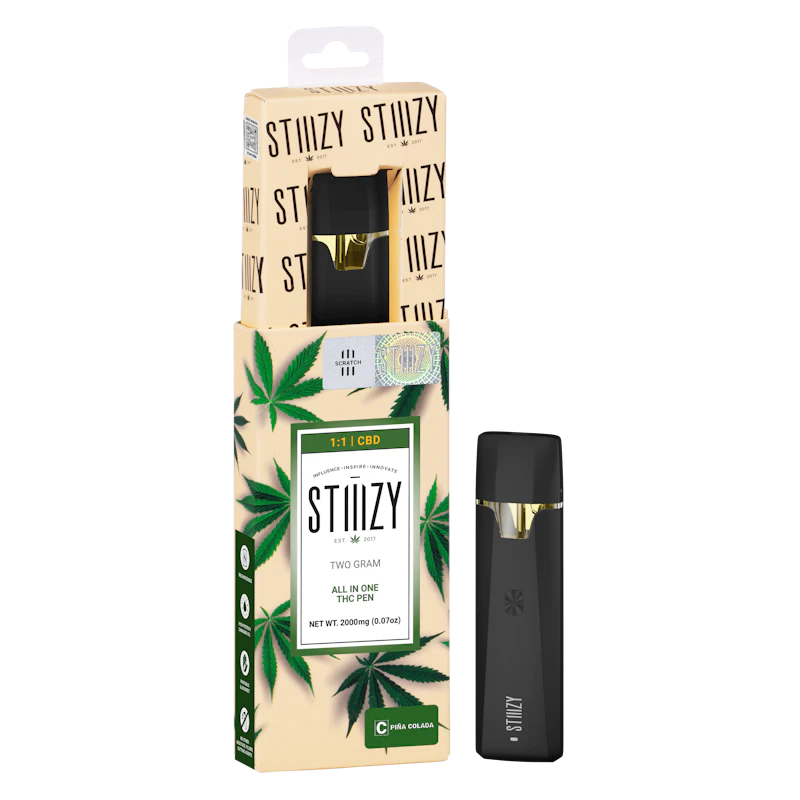 STIIIZY STIIIZY - PINA COLADA (1:1 THC:CBD) - 2G All-In-One, CBD : THC