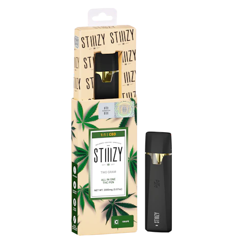 STIIIZY STIIIZY - GRAPE (1:1 THC:CBD) - 2G All-In-One, CBD : THC
