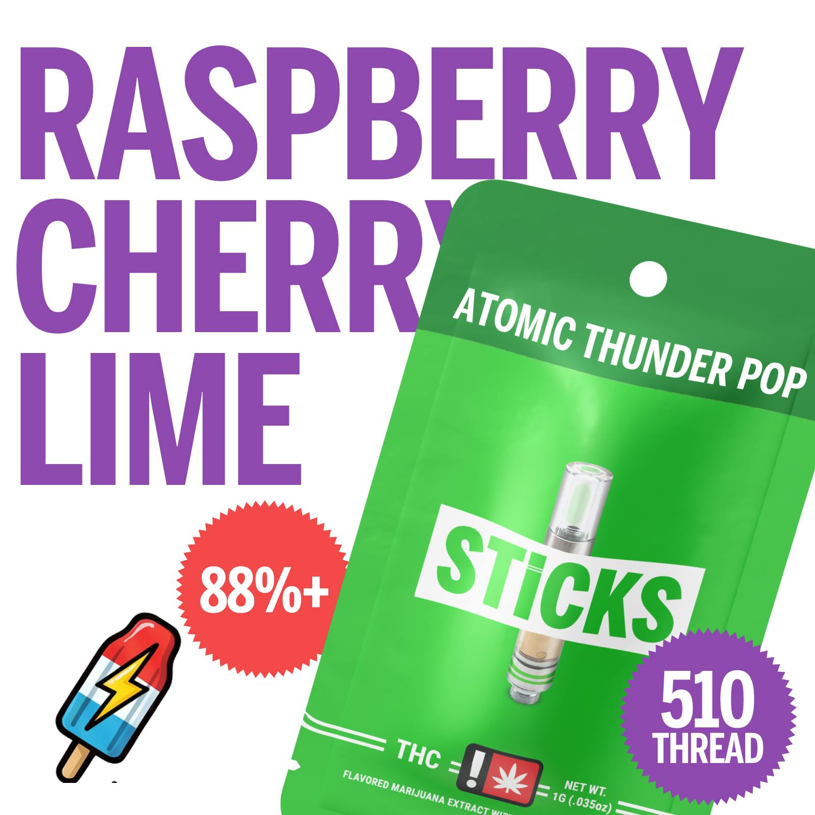 Atomic Thunder Pop Hybrid Cartridge