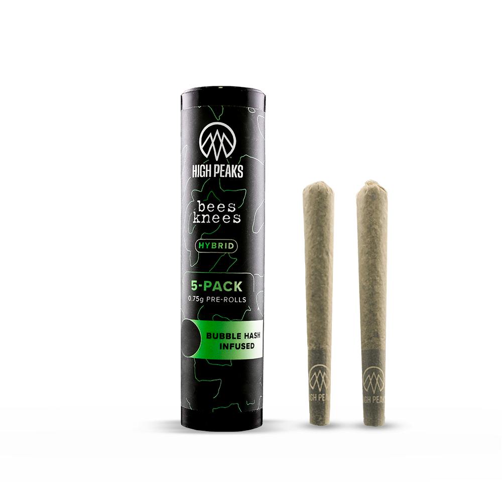 Infused Bees Knees | Hybrid | 5-Pack Pre-Rolls | 0.75g Each by High Peaks