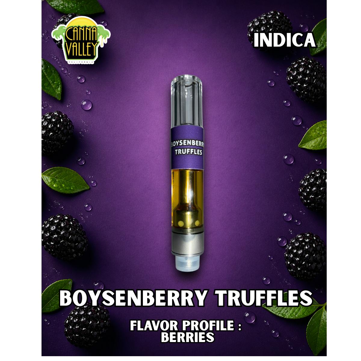 Canna Valley — Boysenberry Truffles - 510 Thread