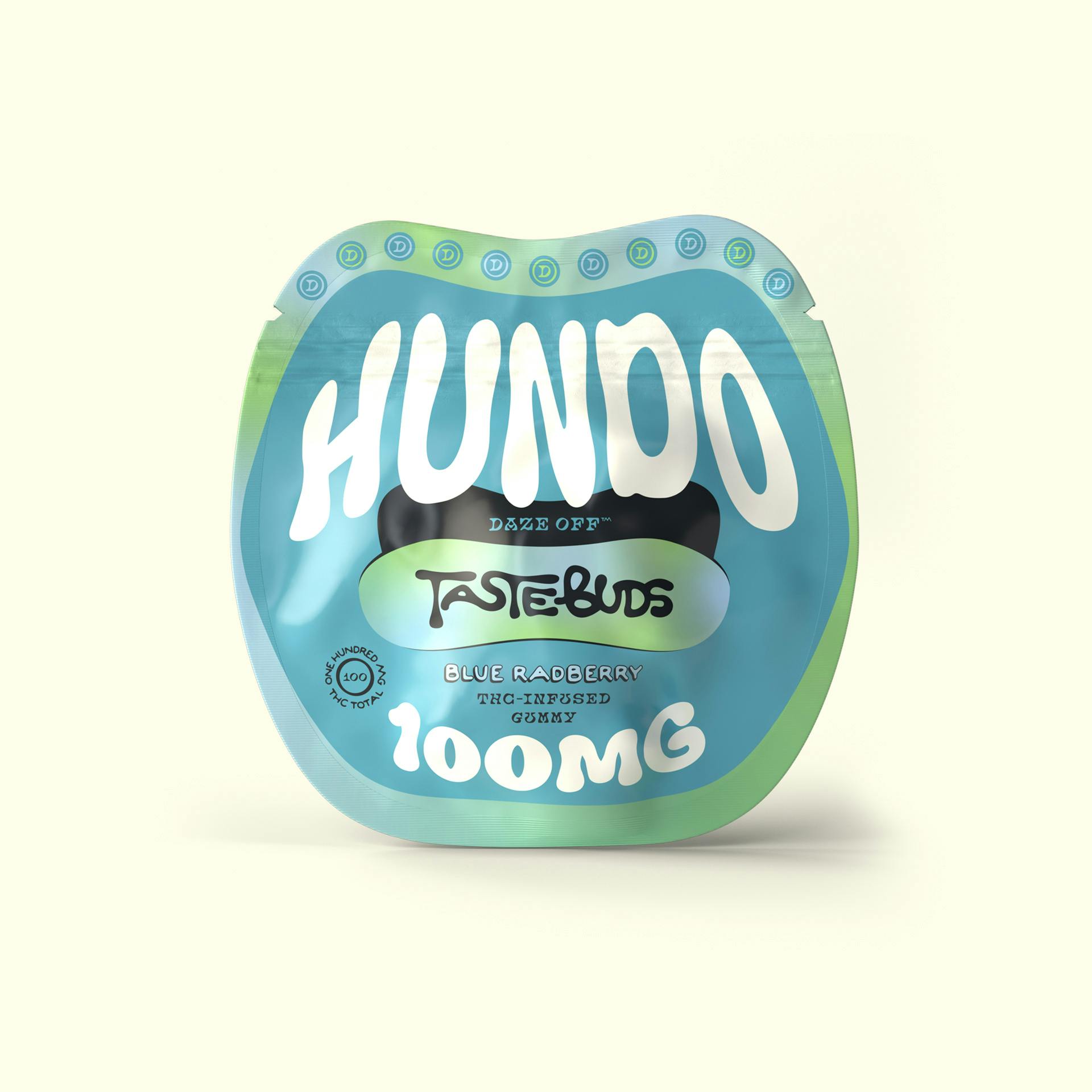 菓子 weed_Bt Taste Buds Blue Radberry THC Infused Gummy Hundo [100mg] - Daze Off