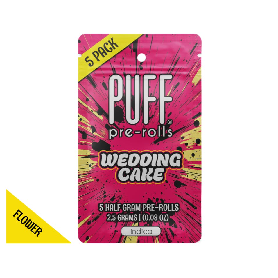 Wedding Cake Pre Rolls 5pk - 2.5g by PUFF