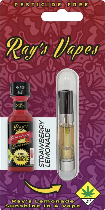 Ray Vapes Strawberry Vape Cartridge
