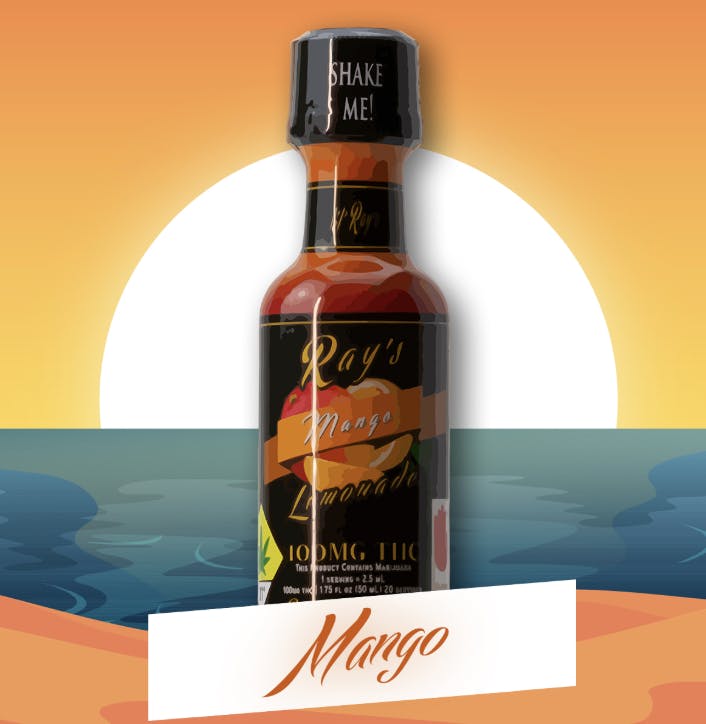 Mango lil' Rays 100mg THC