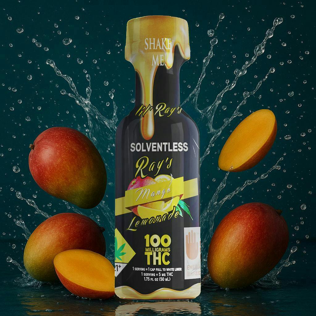 Lil' Ray's | Solventless Mango | Non-Carbonated | 100mg | 1.75 fl oz by Ray's Lemonade