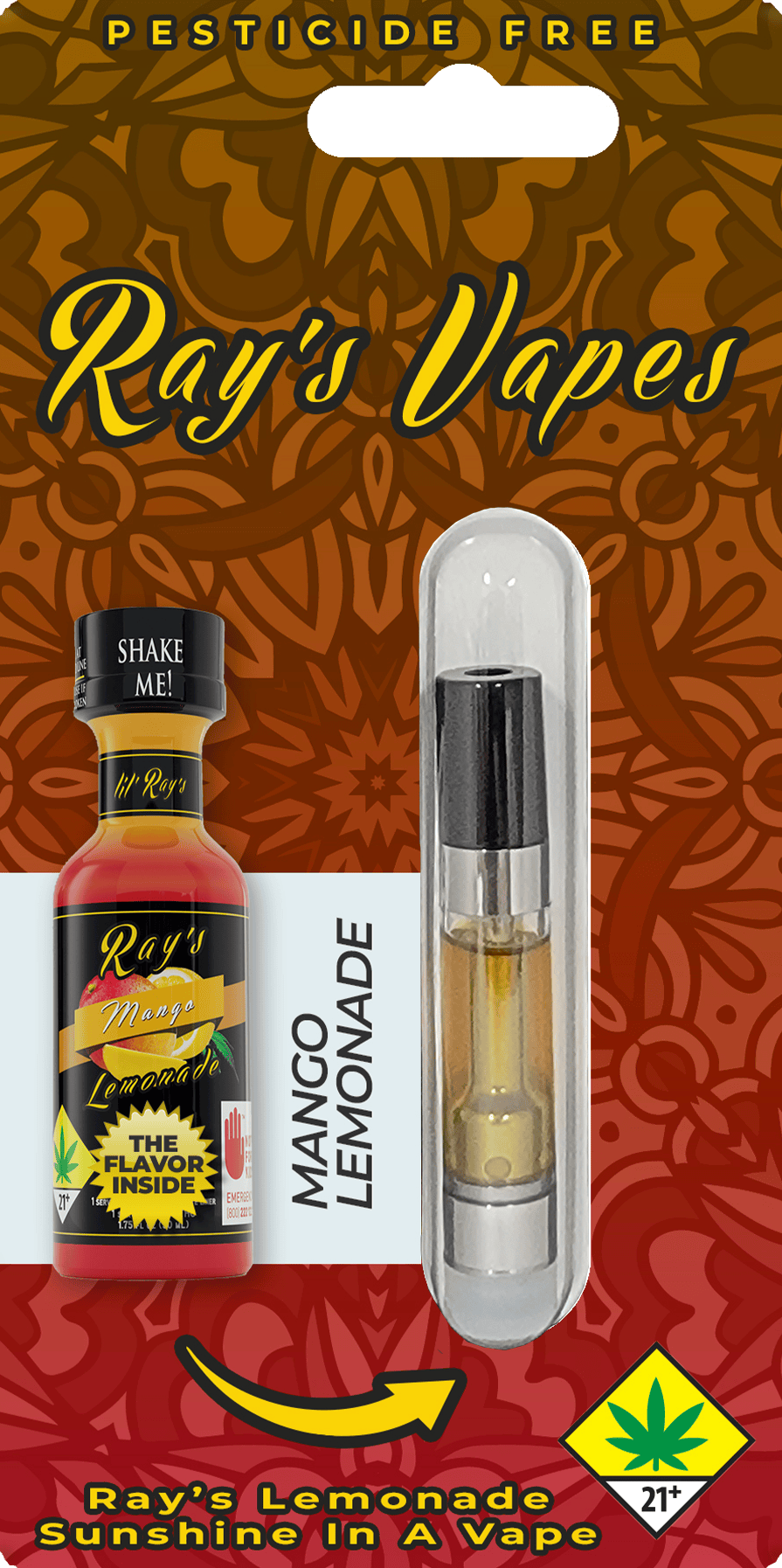 Ray's Lemonade | Ray's Vapes | Mango Lemonade | Cartridge | 1g