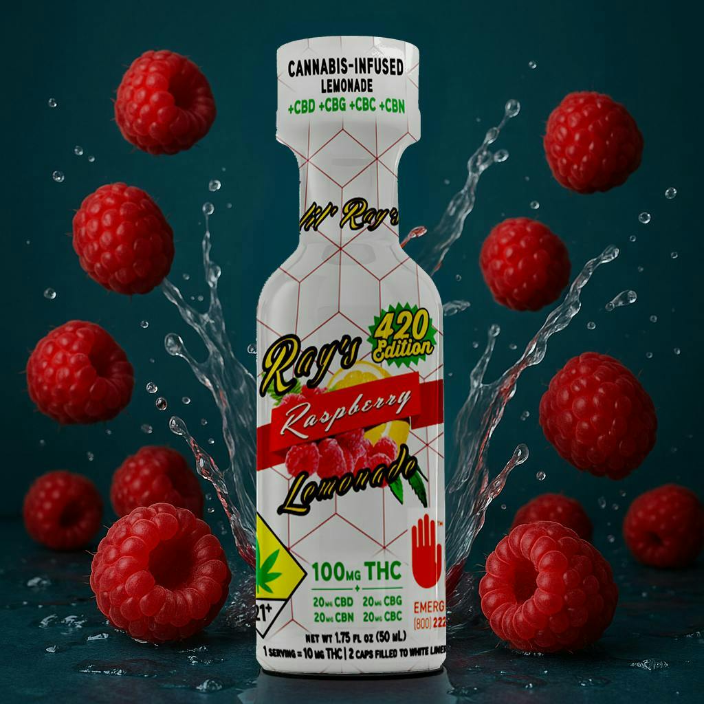 Lil' Ray's | Raspberry 420 5:1:1:1:1 | Non-Carb | 100mg THC | 1.75 fl oz