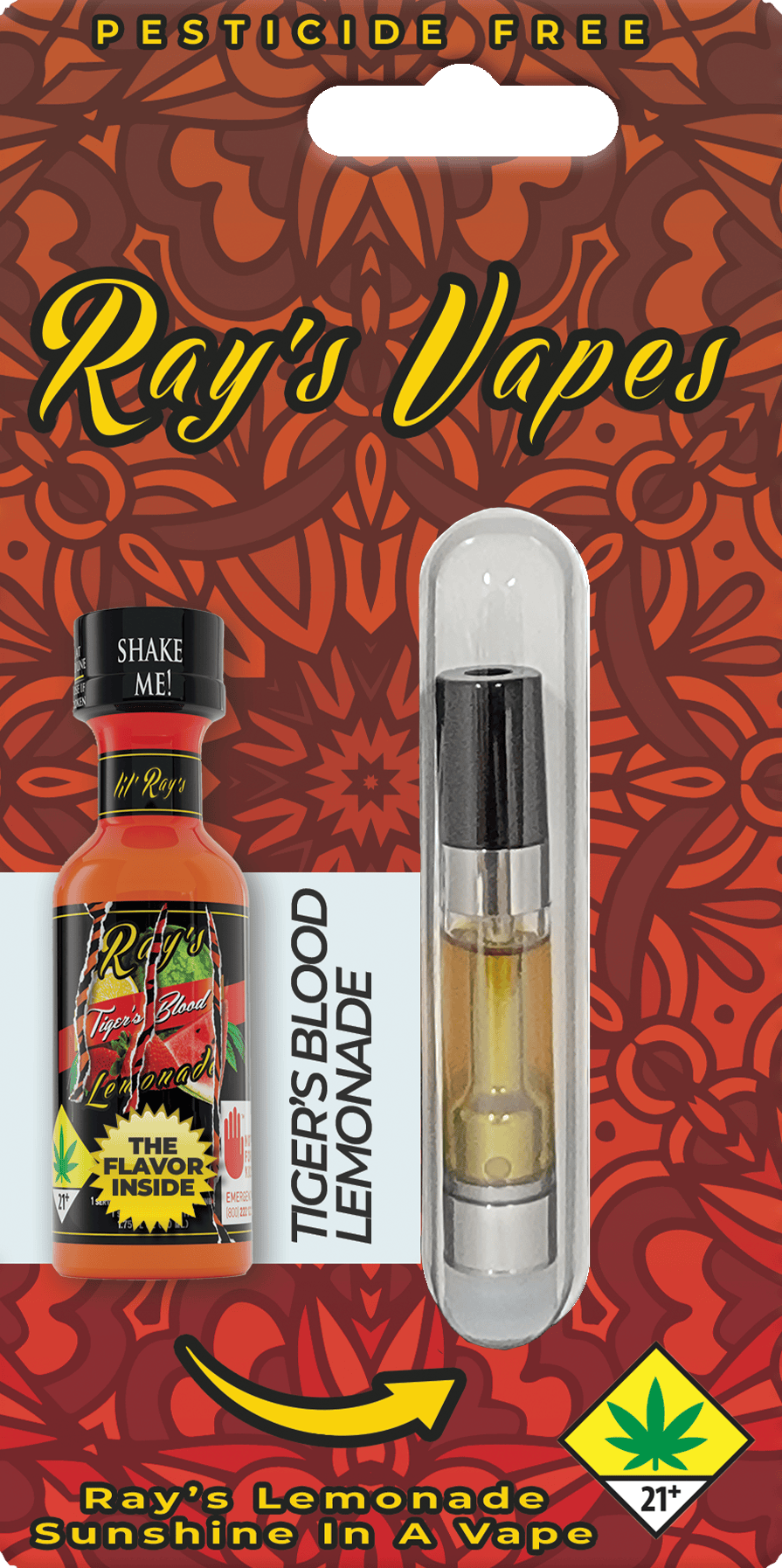 Ray's Lemonade | Ray's Vapes | Tiger's Blood Lemonade | Cartridge | 1g