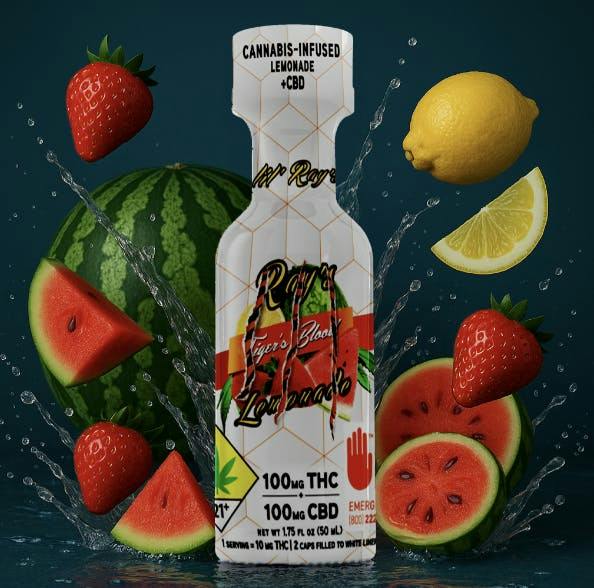 Lil' Ray's | Tiger's Blood 1:1 | Non-Carbonated | 100mg THC | 1.75 fl oz