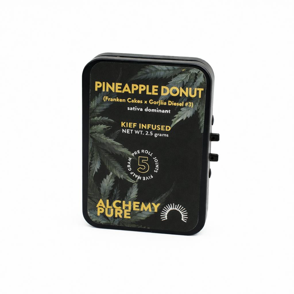 Pineapple Donut infused pre roll 5pk by Alchemy Pure