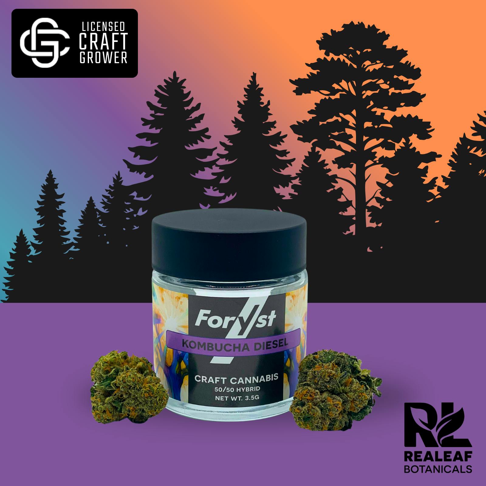 Kombucha Diesel Foryst Flower 3.5g at nuEra East Dubuque Dispensary