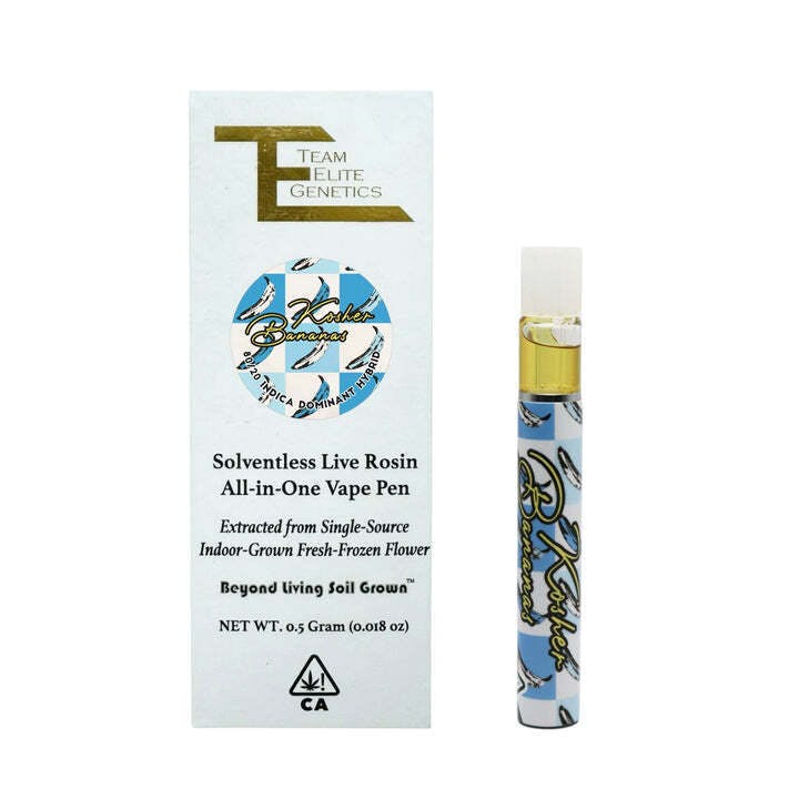Solventless Rosin Vape Kosher Bananas