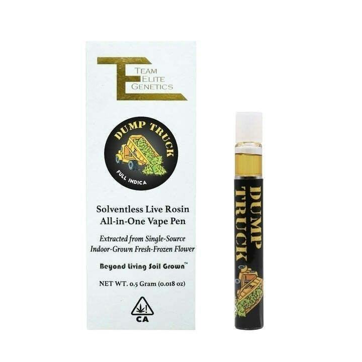 Dump Truck | Live Rosin Disposable | 0.5g by Team Elite Genetics