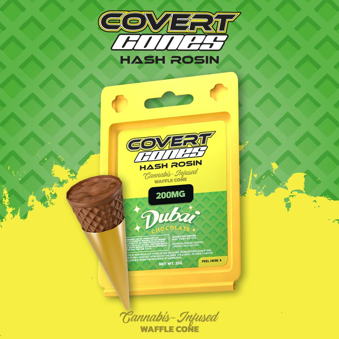 Dubai Chocolate I 200mg Hash Rosin Cone